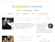 Tablet Screenshot of keenerliving.com